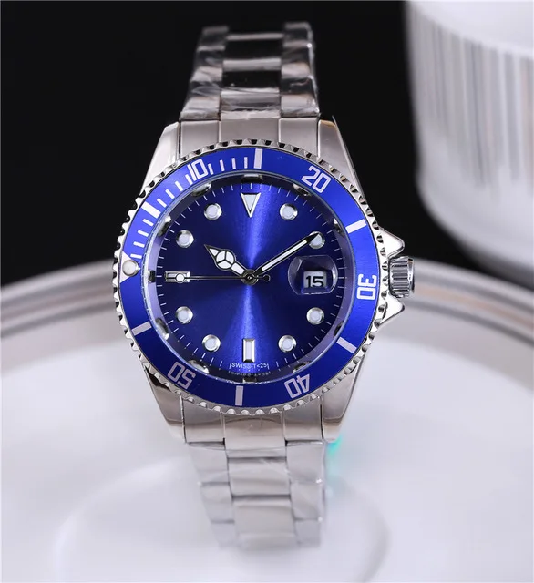

2020 orologio di lusso fashion brand luxury mens designer watches automatic day date leather watch men Wristwatches quartz clock