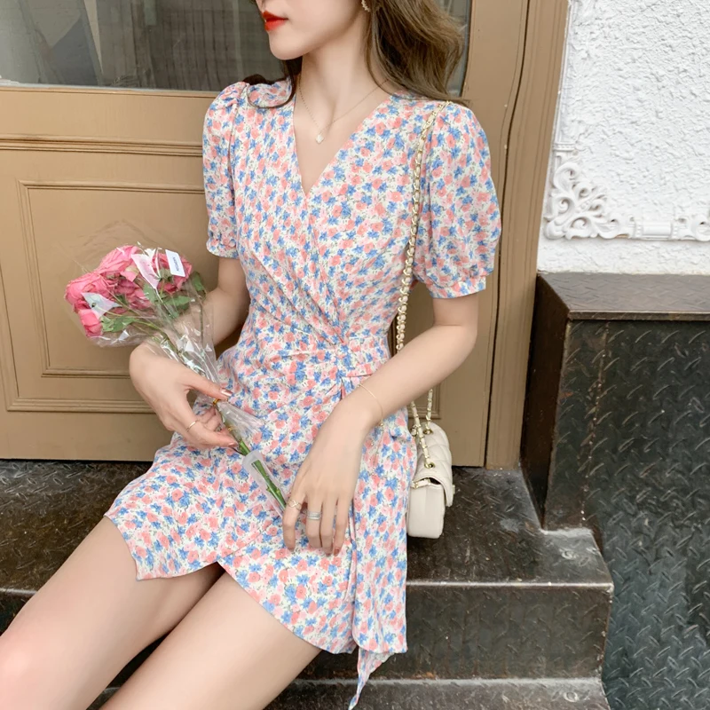

Make new summer wear floral chiffon dress