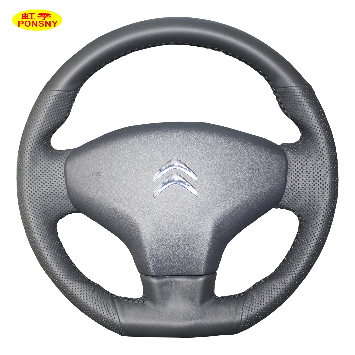 Чехлы для руля автомобиля PONSNY из искусственной кожи чехол Citroen C-Elysee 2013-2017