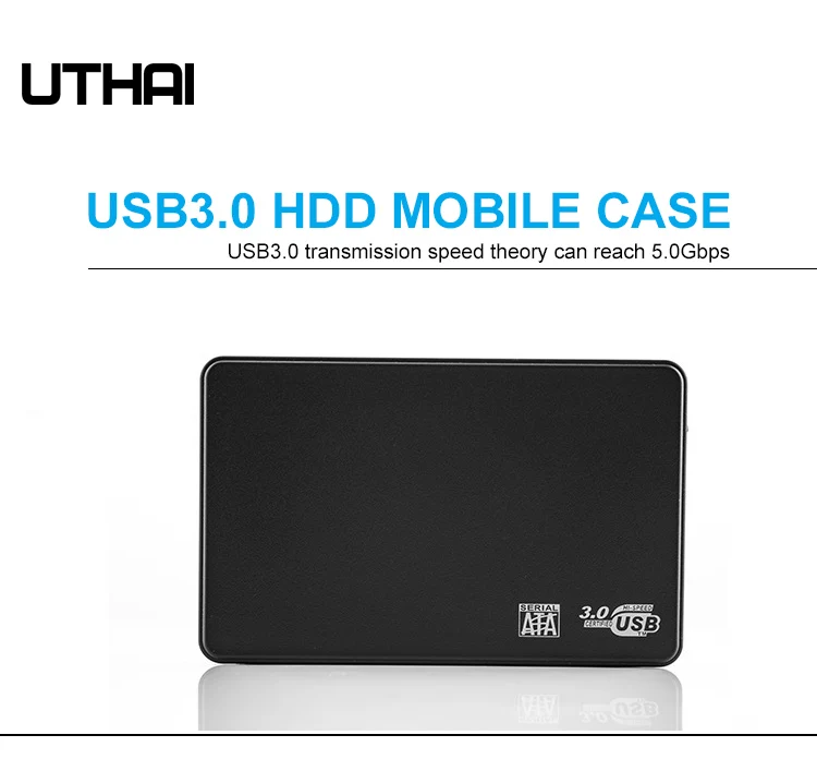 UTHAI G06 USB3.0 HDD корпус 2,5 дюймов последовательный порт SATA SSD жесткий диск коробка Поддержка 6 ТБ Прозрачный Мобильный Внешний HDD Чехол