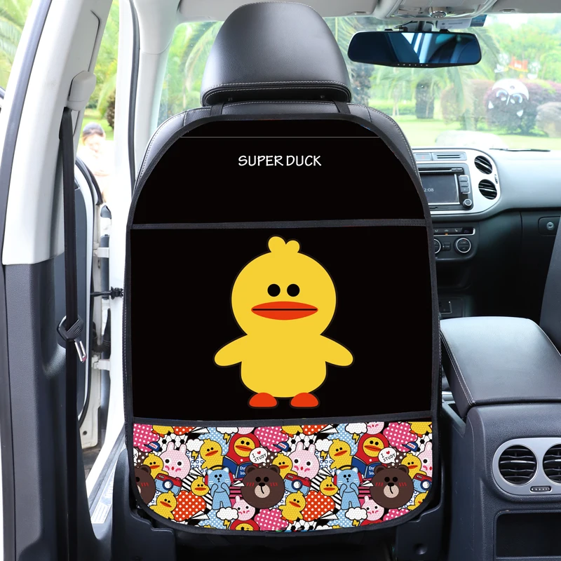 Little Duck Стиль сенсорного экрана детский коврик против ударов для автомобиля против грязи коврик для автомобильного сиденья - Название цвета: Little Duck