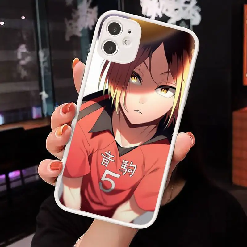 

Kenma Kozume of Haikyuu Anime Phone Cases Matte transparent For White iPhone 12 Mini 11 Pro XR XS Max 7 8 Plus X Back Cover