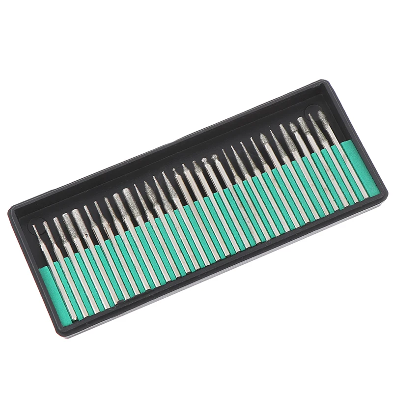 30 шт./лот шлифовальная режущая головка сверла Алмазная резьба полировка