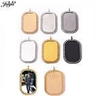 Подвески с бриллиантами 24x38 мм, 60 шт.