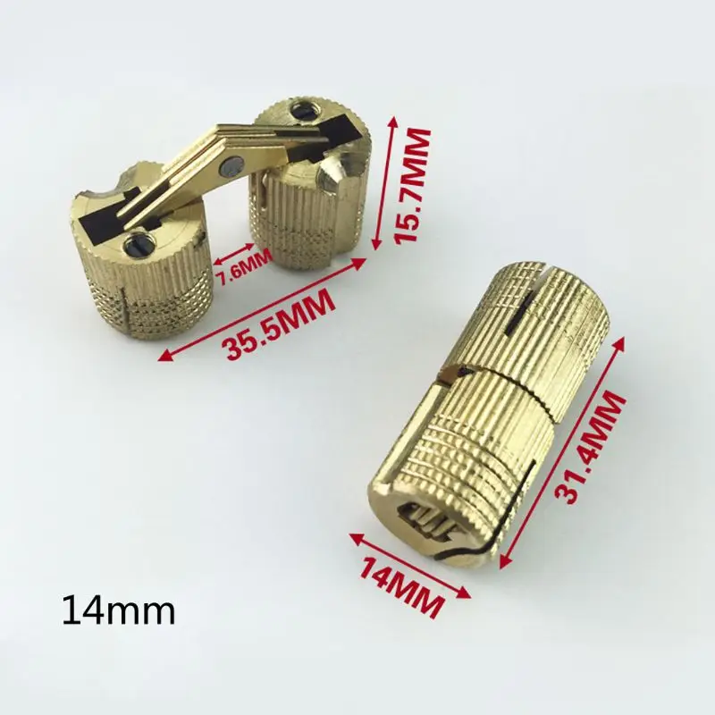 Скрытый невидимый скрытый медный бочонок ящик с петлями мебельная фурнитура для