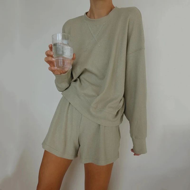 Новинка 2021 Повседневная летняя одежда для отдыха женский спортивный костюм с