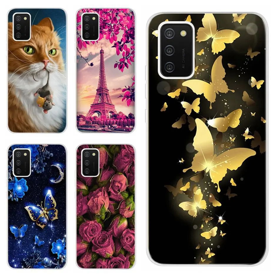 Силиконовый чехол для Samsung A02s A025F, стильный мягкий чехол из TPU для задней части, бампер для телефона Galaxy A 02s SM-A025F, 6.5 дюймов.