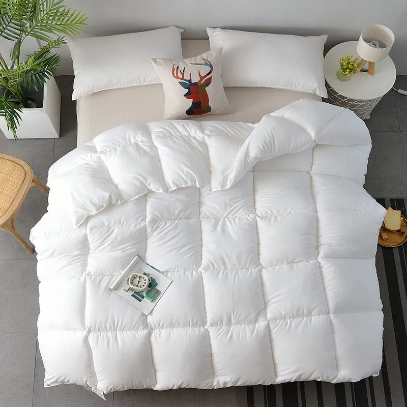 

Thick Soft Duvet Four seasons Warm Comforter Solid Color Bedclothe Single Double Quilted Quilt 150x200/180x220/200x230/220x240cm