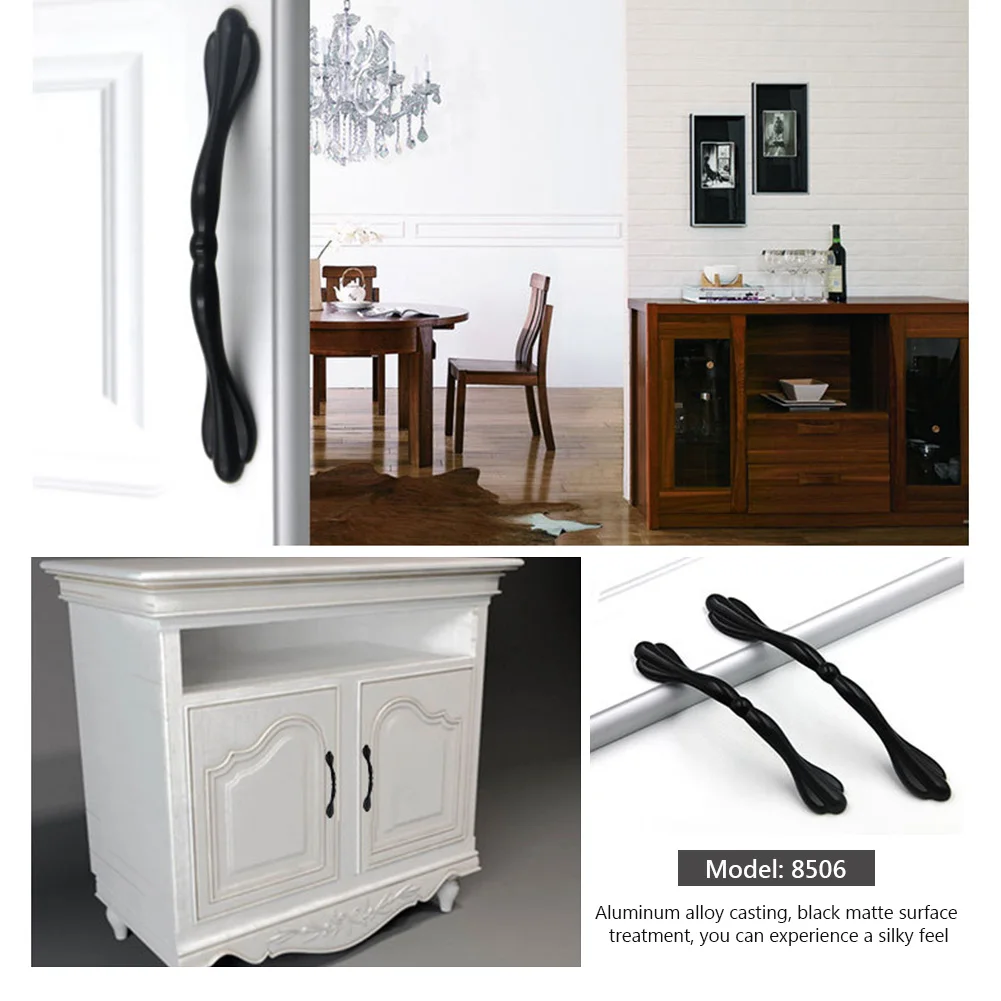 

ETUUD Kitchen Handles Drawer Knobs Black Handles for Furniture Cabinet Knobs and Handles Cabinet Pulls Cupboard Handles Knobs