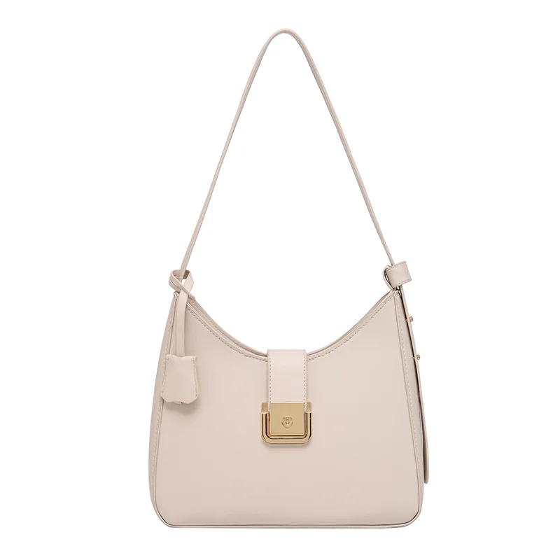 

2021 New Arrivals Women's Shoulder Bag PU Leather Female Chain Design Versatile Women Casual Baguette Bags