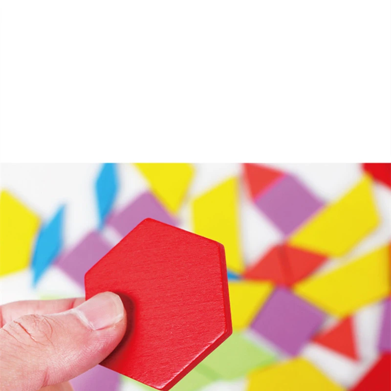

155 Sheet Kids Wood 3D Puzzle Jigsaw Tangram Thinking Training Game Baby Montessori Learning Educational Wooden Toys for Child's