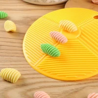 1pcs plastic pasta machine macaroni noodle maker board spaghetti pasta maker cutter pin kitchen tool baby food supplement molds
