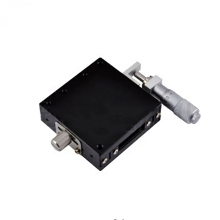 

40X40mm X Axis Trimming Station Micrometer Manual Displacement Platform Steel Ball Guide linear stage