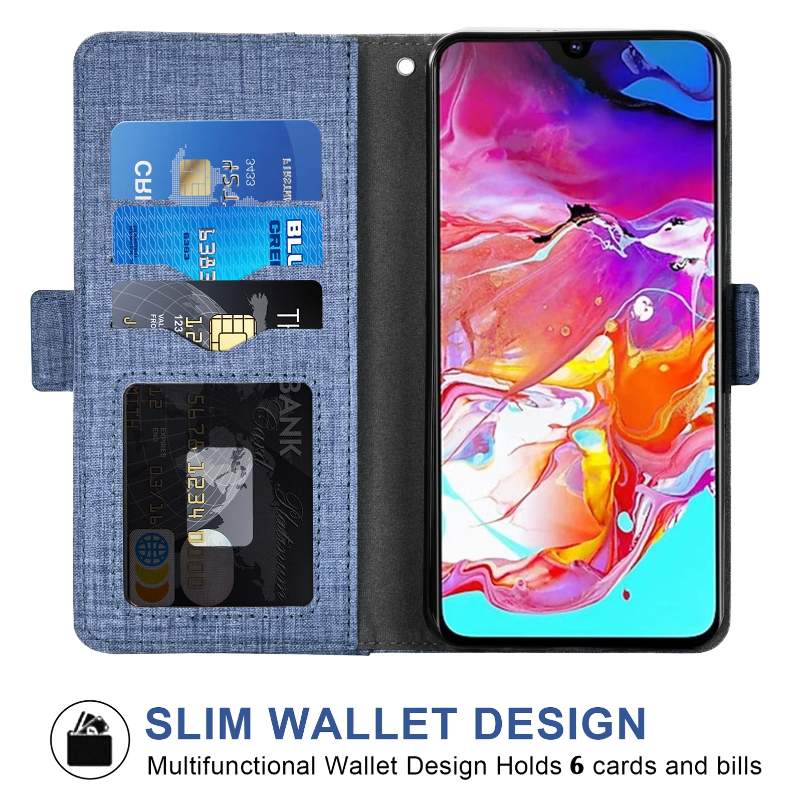 Кожаный поворотный кошелек-книжка с ремешком на запястье LG Q6 Plus Alpha LGQ6case G6