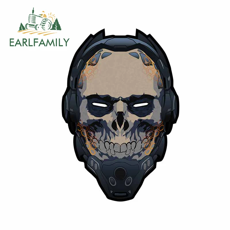 

EARLFAMILY 13 см x 10,8 см для шлема с черепом Автомобильная наклейка Сделай Сам индивидуальная Креативная печать украшение аниме Водонепроницаема...