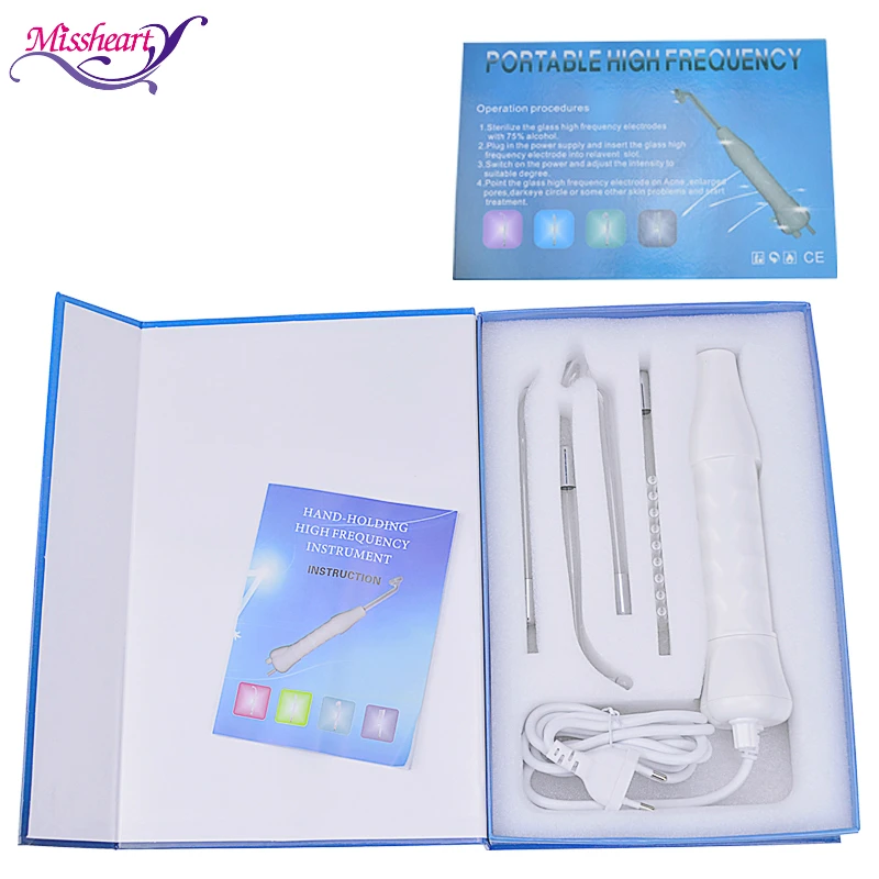 Электрод стеклянная трубка Электротерапия красота устройство акне