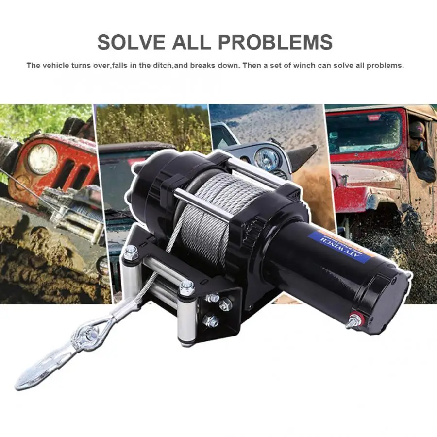 Электрическая лебедка грузоподъемностью фунтов мощная из стали с мотором кВт