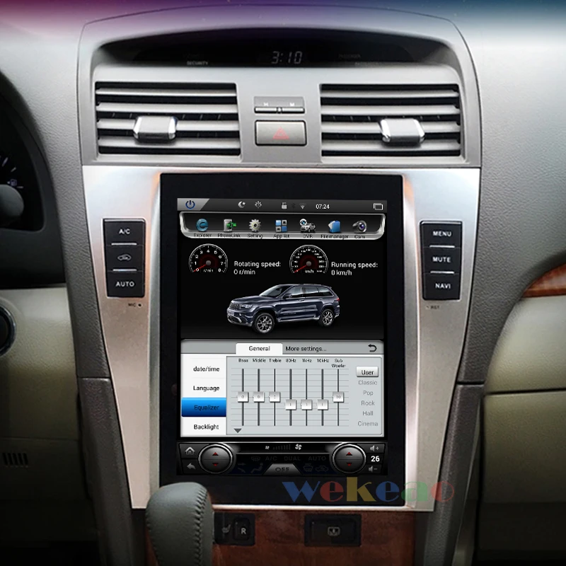 

Wekeao Vertical Screen Tesla Style 10.4'' 1 Din Android 9.0 Car Radio GPS Navigation For Toyota Camry Car DVD Player 2007-2011