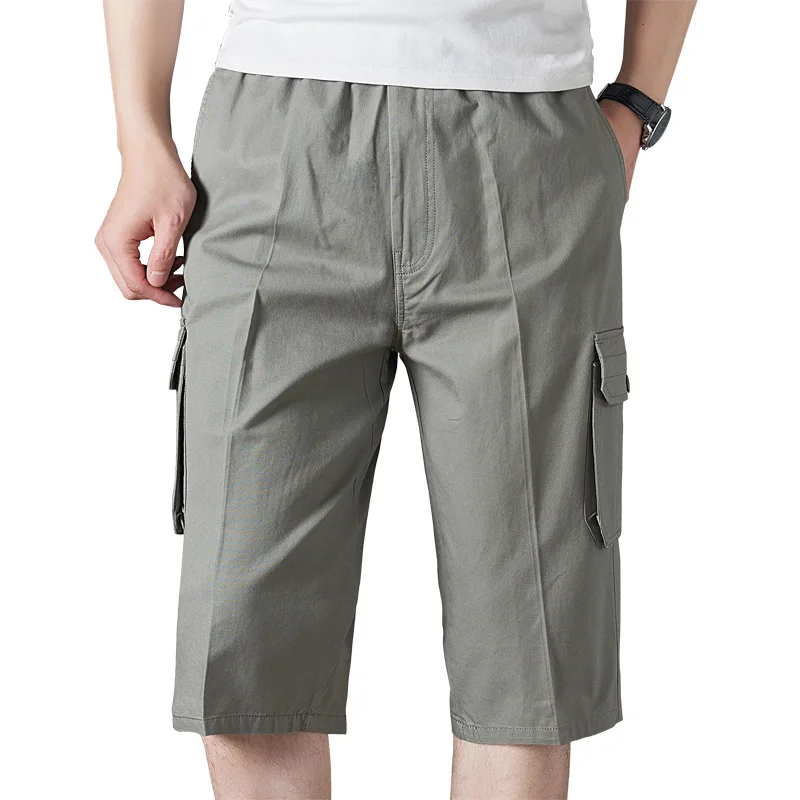 

2021 New Men's Casual Loose shorts Male Fashion Military Outdoor Short Homme Cargo Short Pants For Middle-aged