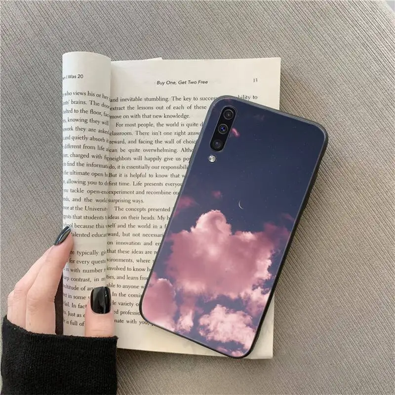 

cute aesthetic pink rose and sky art Phone Case For Samsung galaxy S 7 8 9 10 20 edge A 6 10 20 30 50 51 70 note 10 plus