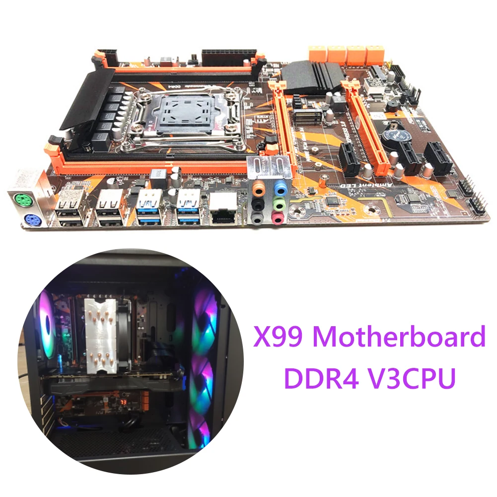 Preise 16X LGA 2011-3 12 Ports X99 ATX Motherboard 4 DDR4 PCI Express USB 64GB SATA III PC Computer Mainboard Computer Komponenten