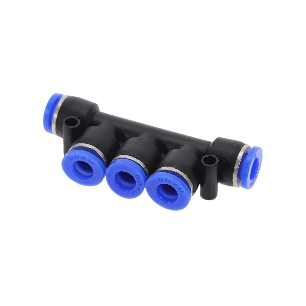 PK 4681012mm Пневматический 5 способ Пластик дюйм гидравлических фитингов разъем