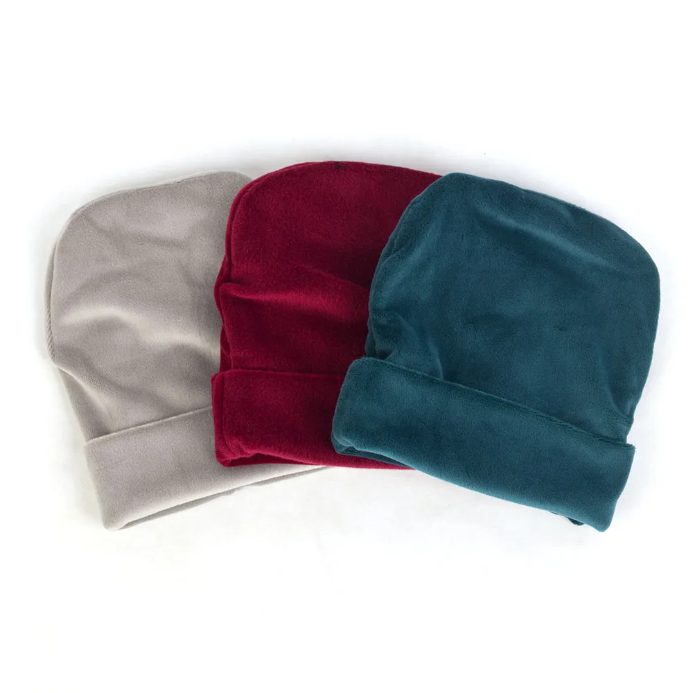 Шапка для новорожденных мальчиков и девочек велюровая осенне-зимняя теплая