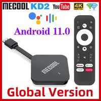 2021 mecool kd2 tv box android 11 google certified tv stick amlogic s905y4 4gb 32gb ddr4 4k 2 4g5g wifi bt av1 tv dongle vs kd1