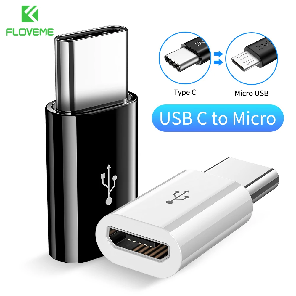 FLOVEME микро кабель с разъемом USB Type C адаптер конвертер мобильный телефон Microusb