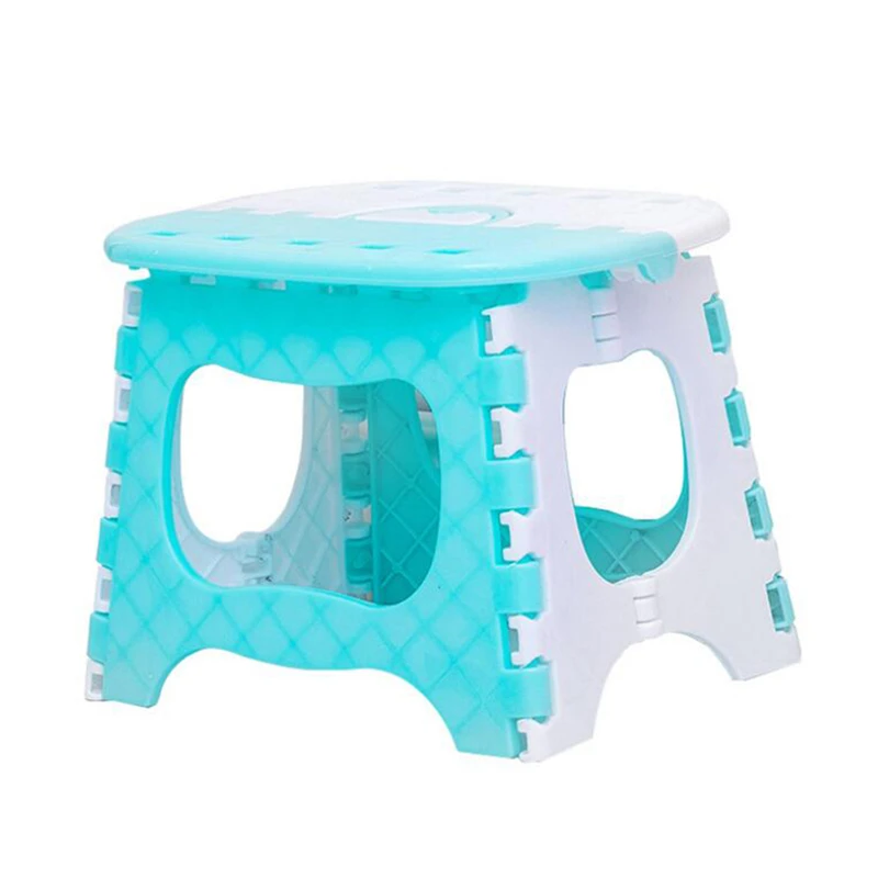 

1Pc Plastic Folding Stool Fishing Stool Outdoor Portable Step Stool Home Train Outdoor Camping Folding Chair