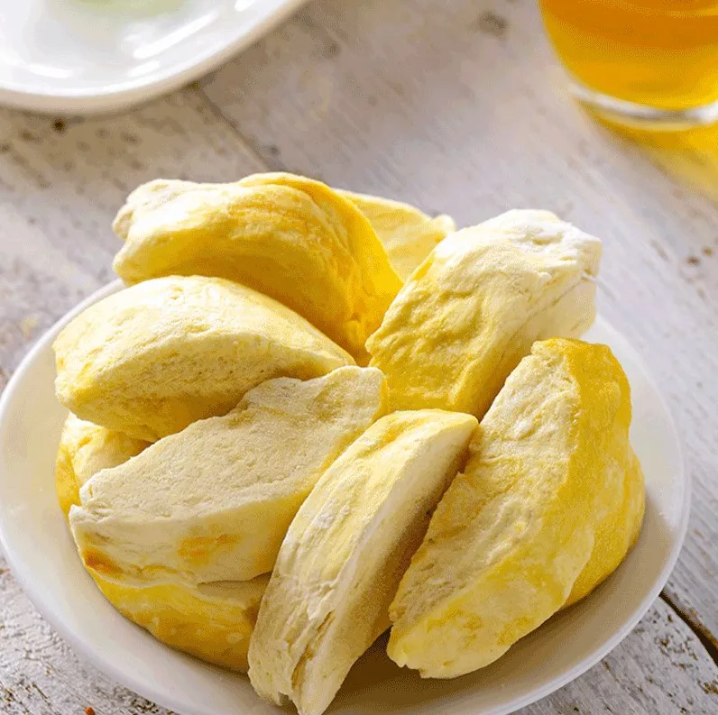 

Сублимированные фрукты Durian, снэки, кусочки, без ГМО, 100% натуральные и органические процессы, материал для выпечки, украшение для торта