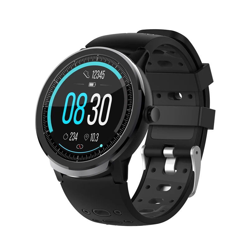 black SENBONO S10pro полный сенсорный смарт часы для мужчин женщин спортивные часы монитор сердечного ритма во время сна Браслет Smartwatch для IOS Android телефон - Цвет: black