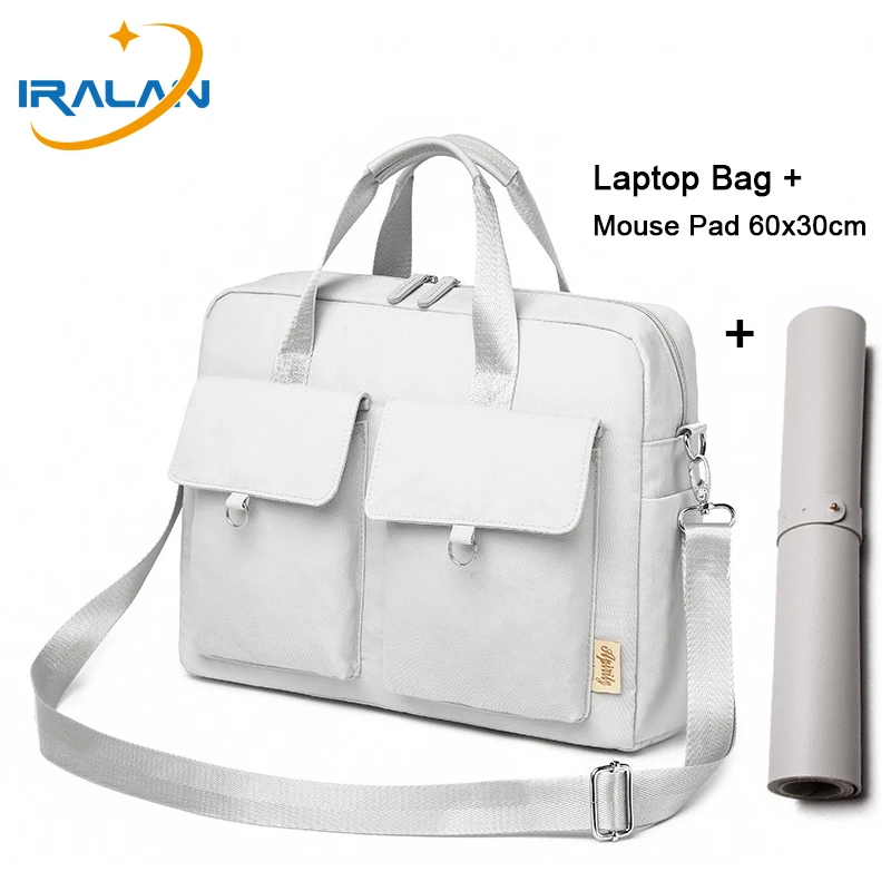 

Women Laptop Shoulder Bag 14 15 15.6 inch Handbag For Macbook Air 13 Pro 16 Case 2020 HUAWEI Xiaomi Dell Messenger Bags+Mousepad