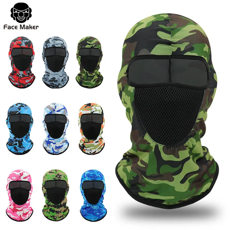 Тактическая камуфляжная маска-Балаклава на все лицо армейская маска для военных