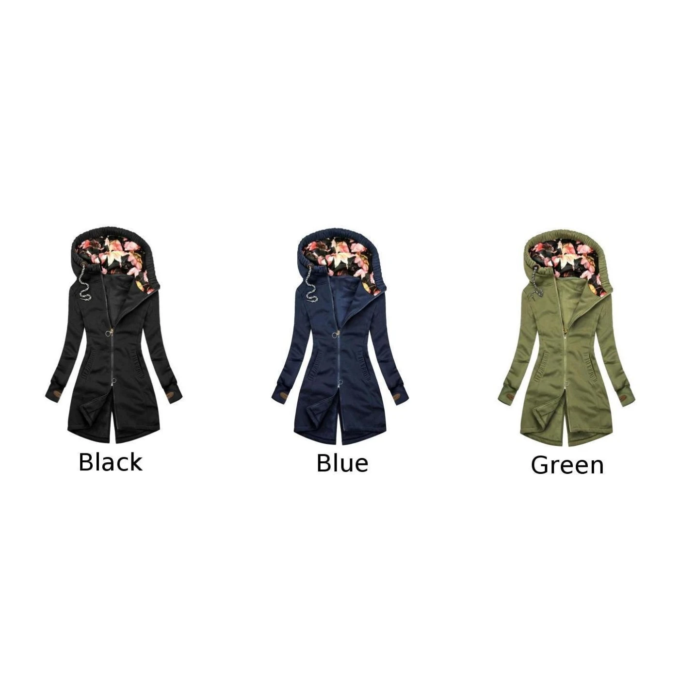 

Outdoor Women Jacket Long Coat Winter Windbreaker Warm Overcoat Womens