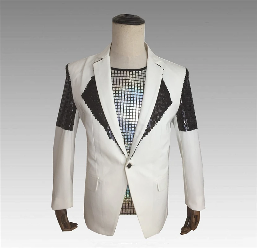 Блейзер Мужской с блестками костюм для выступлений вечернего клуба банкета