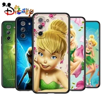 disney tinkerbell princess for samsung galaxy s21 ultra plus note 20 10 9 8 s10 s9 s8 s7 s6 edge plus black soft phone case