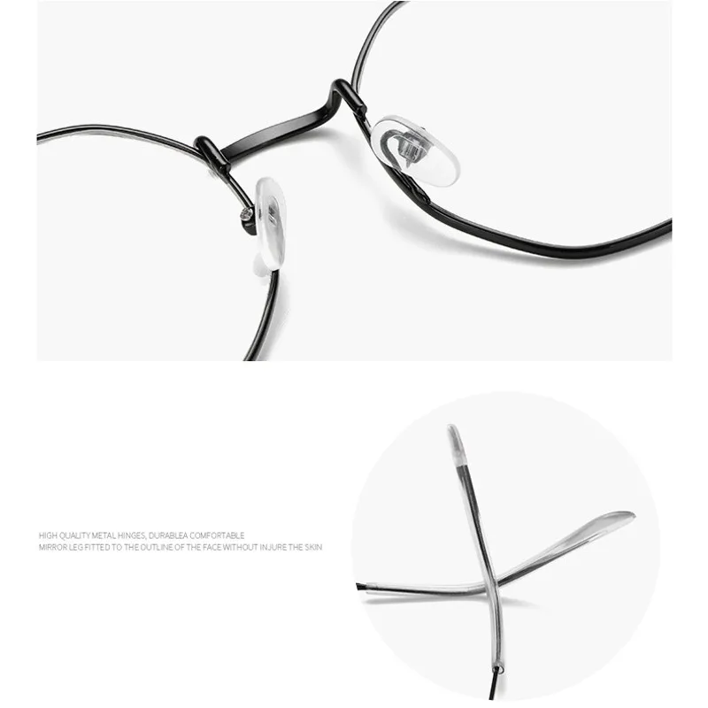IBOODE Polygon Metal Myopia Glasses Women Men Finished Nearsighted Eyeglasses Female Male Shortsighted Eyewear Unisex Spectacles |