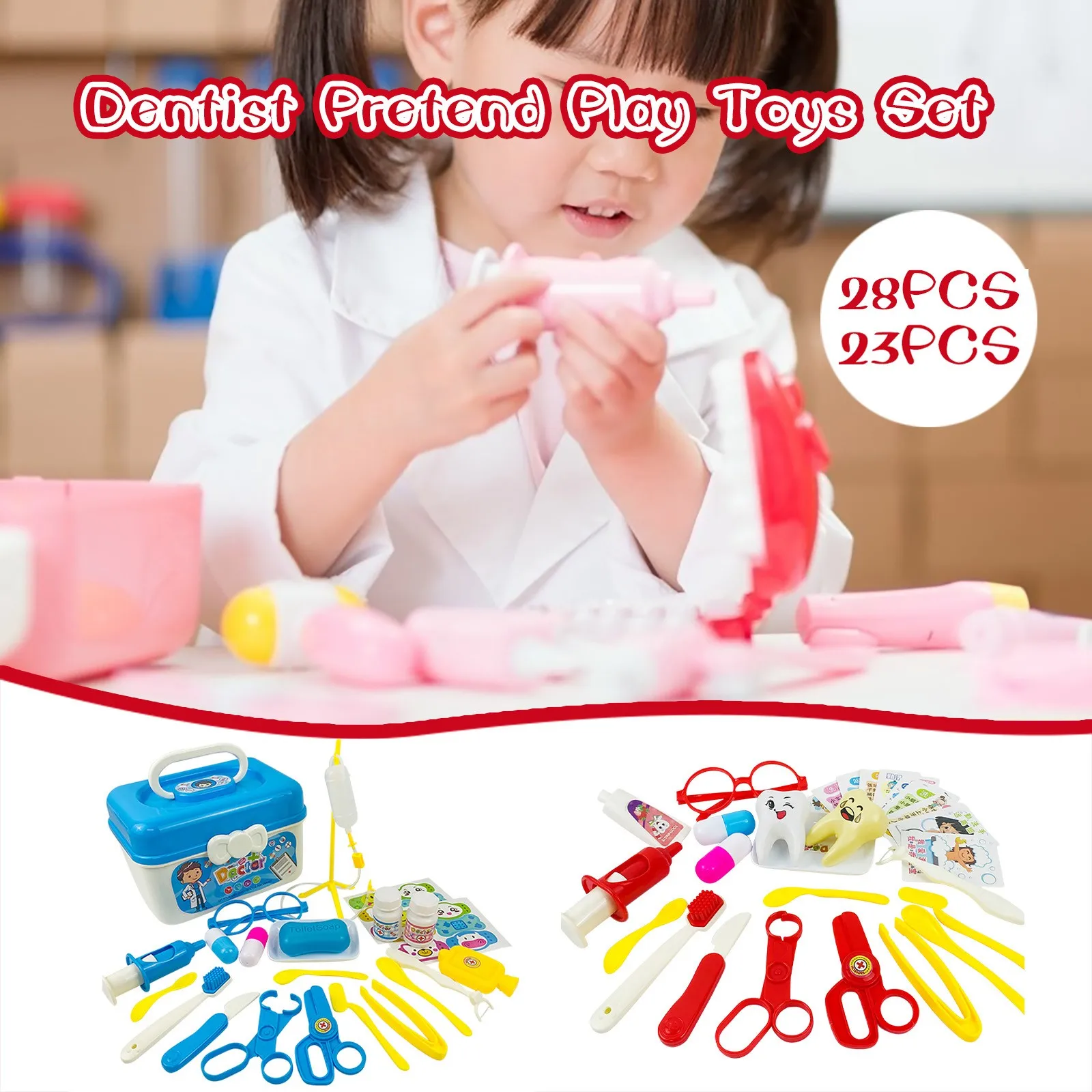 

Забавный стоматологический набор, детский стоматологический симулятор, игровой домик, комплекты для ролевых игр, набор стоматологических ...