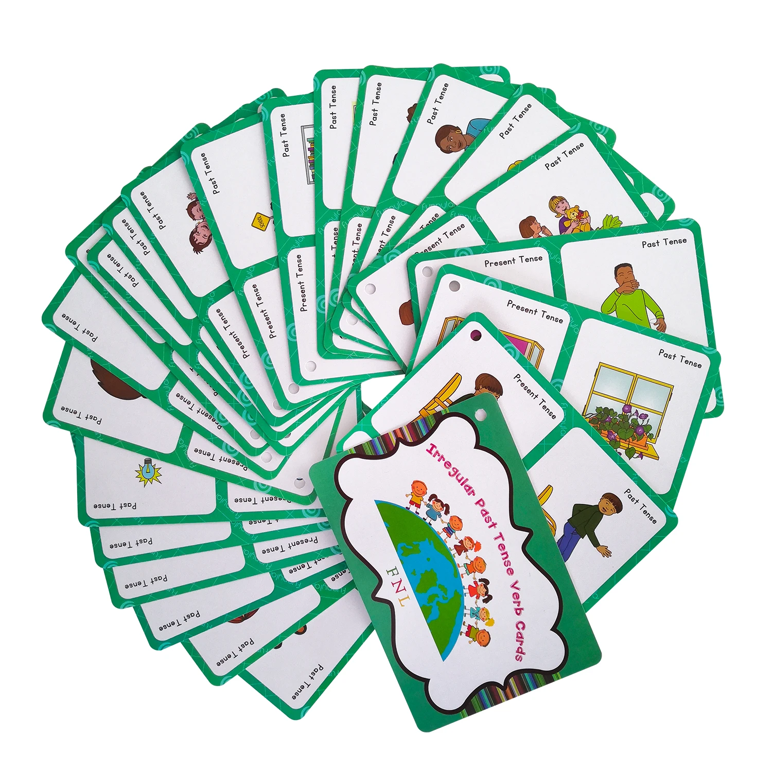 46 групп/набор нестандартные глаголы английские карточки игры головоломка