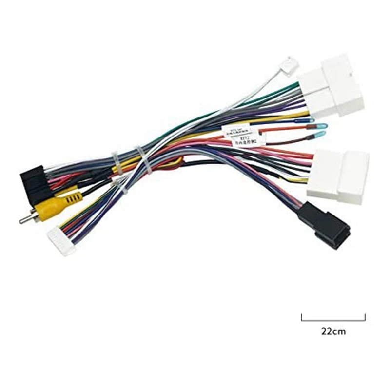 

Car 16PIN Audio Power Cord Radio Wiring Harness with Canbus Box for Renault Captur Dacia Clio 2017+