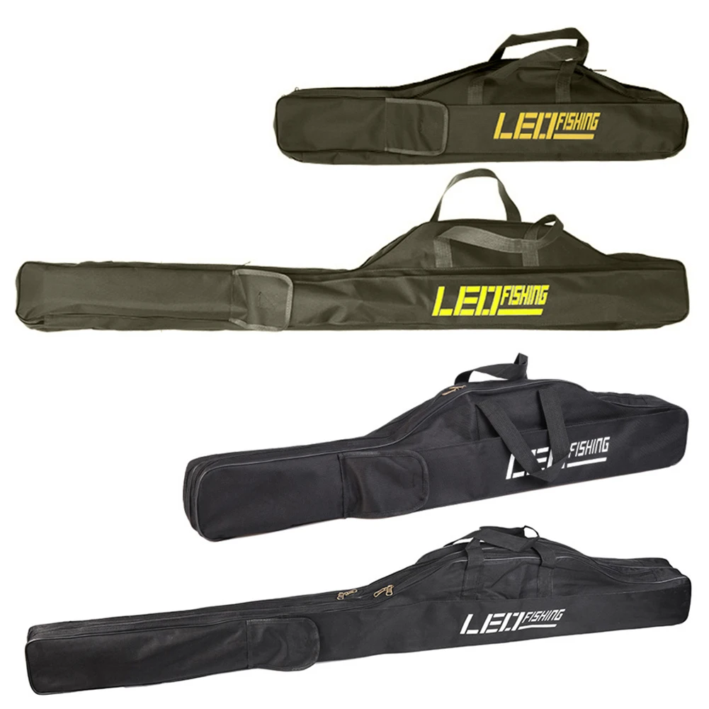 

Fishing Rod Storage Bag Oxford Cloth Foldable Large Fishing Pole Bag with Adjustable Shoulder Strap Fish Tackle