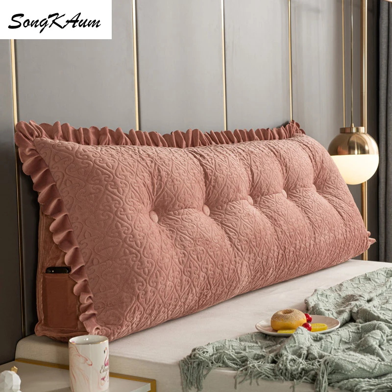 Новая стильная модная моющаяся длинная прикроватная Подушка SongKAum в европейском