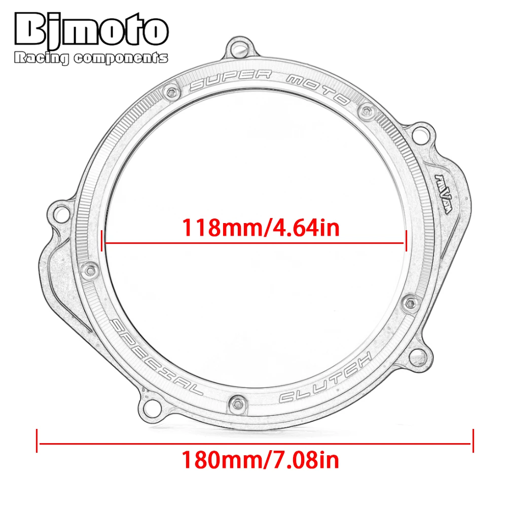 ЧПУ гонки прозрачный муфта уплотнительное кольцо Крышка для Honda CRF250X 2004-2018 2017 CRF250R
