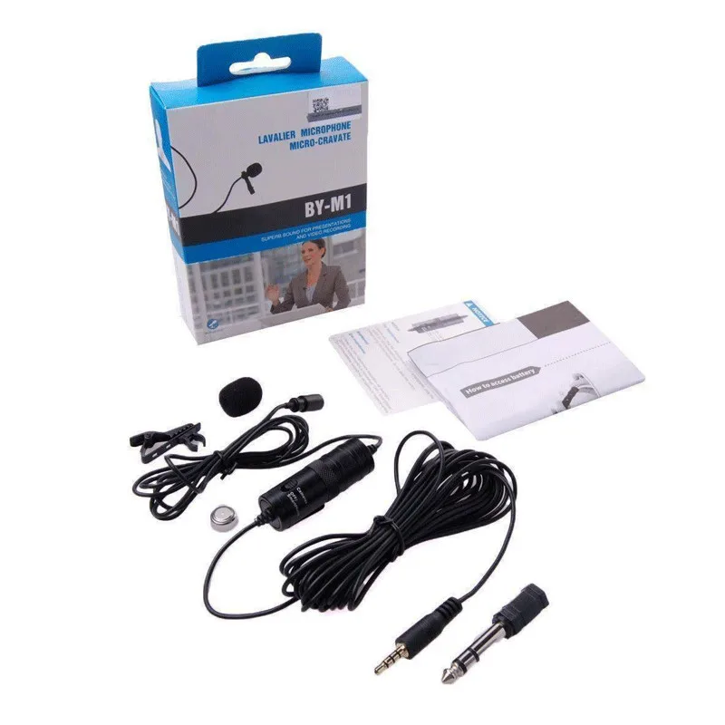 BOYA BY M1 3 5 мм Lavalier микрофон конденсаторный для смартфона DSLR камера видеокамеры