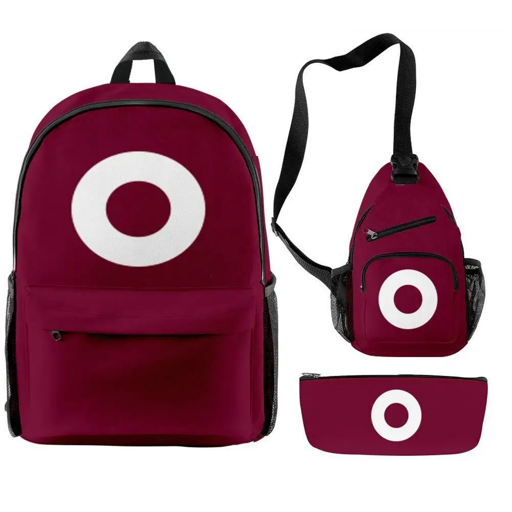

Set 456 218 001 Squid Backpack 3pcs/set Case Oxford Pencil Bag Waterproof Laptop Bag On Chest Men Women Boys Girls Backpack