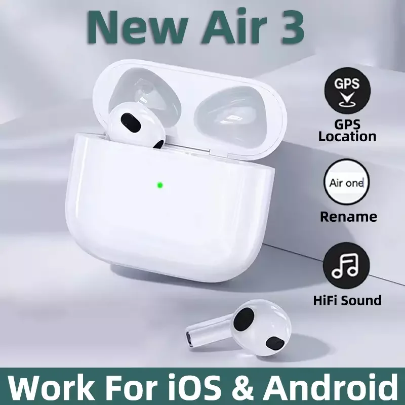 Беспроводные Bluetooth-наушники с сенсорным управлением для airpods pro 3 спортивные