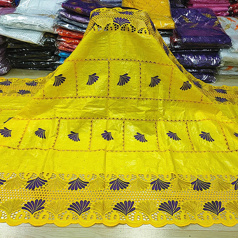 Новинка парчовая ткань из Гвинеи 100% хлопок базин богатый парчом 2020