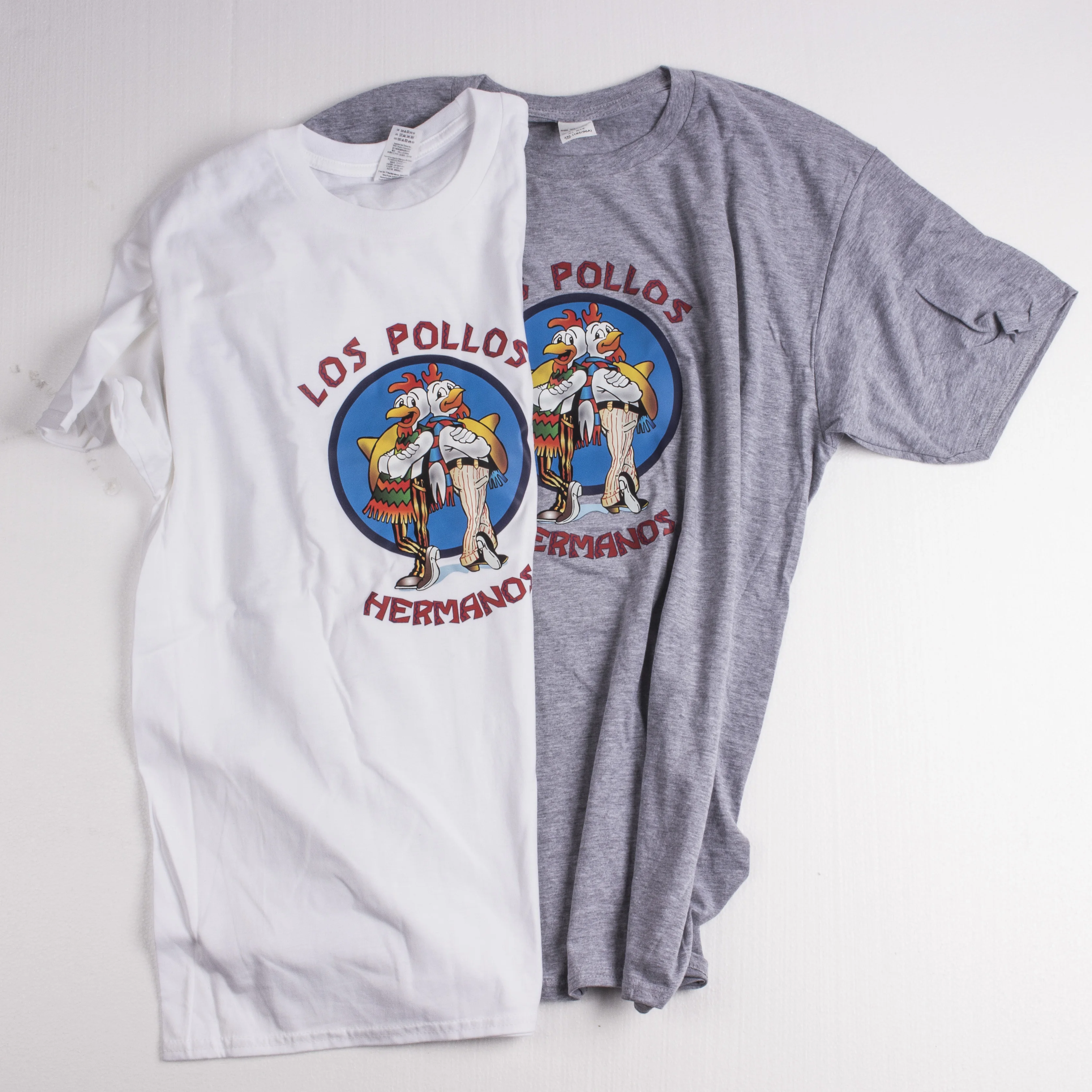 Модная мужская футболка с космическими струнами LOS POLLOS Hermanos короткими рукавами