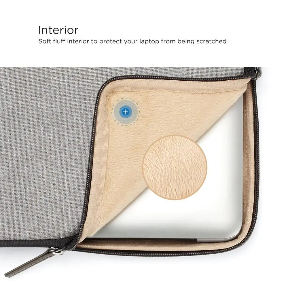 14 inch laptop sleeve case unique computer handbag pouch cover notebook bag for 14 lenovo hp acer asus dell grey free global shipping